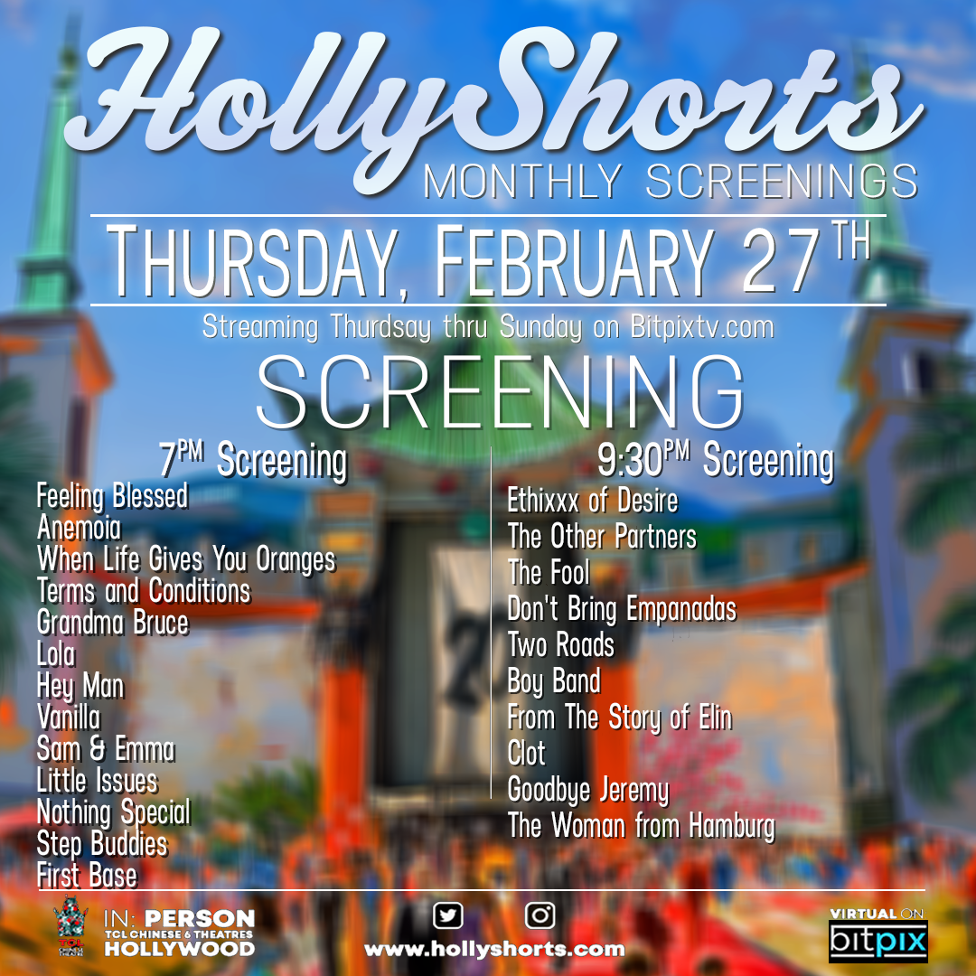 HollyShorts w Joseph Neibich Film Feeling Blessed