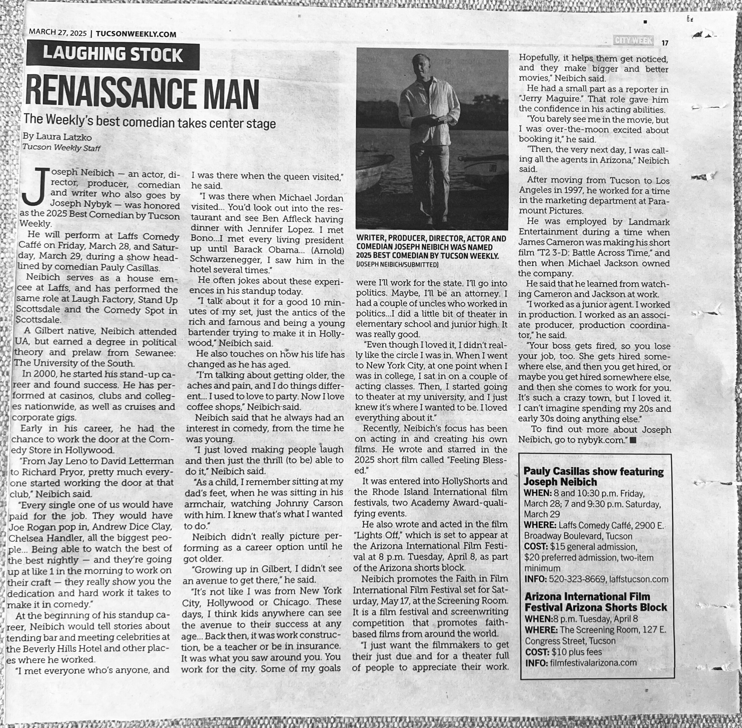 Joseph Neibich in Print Nybyk