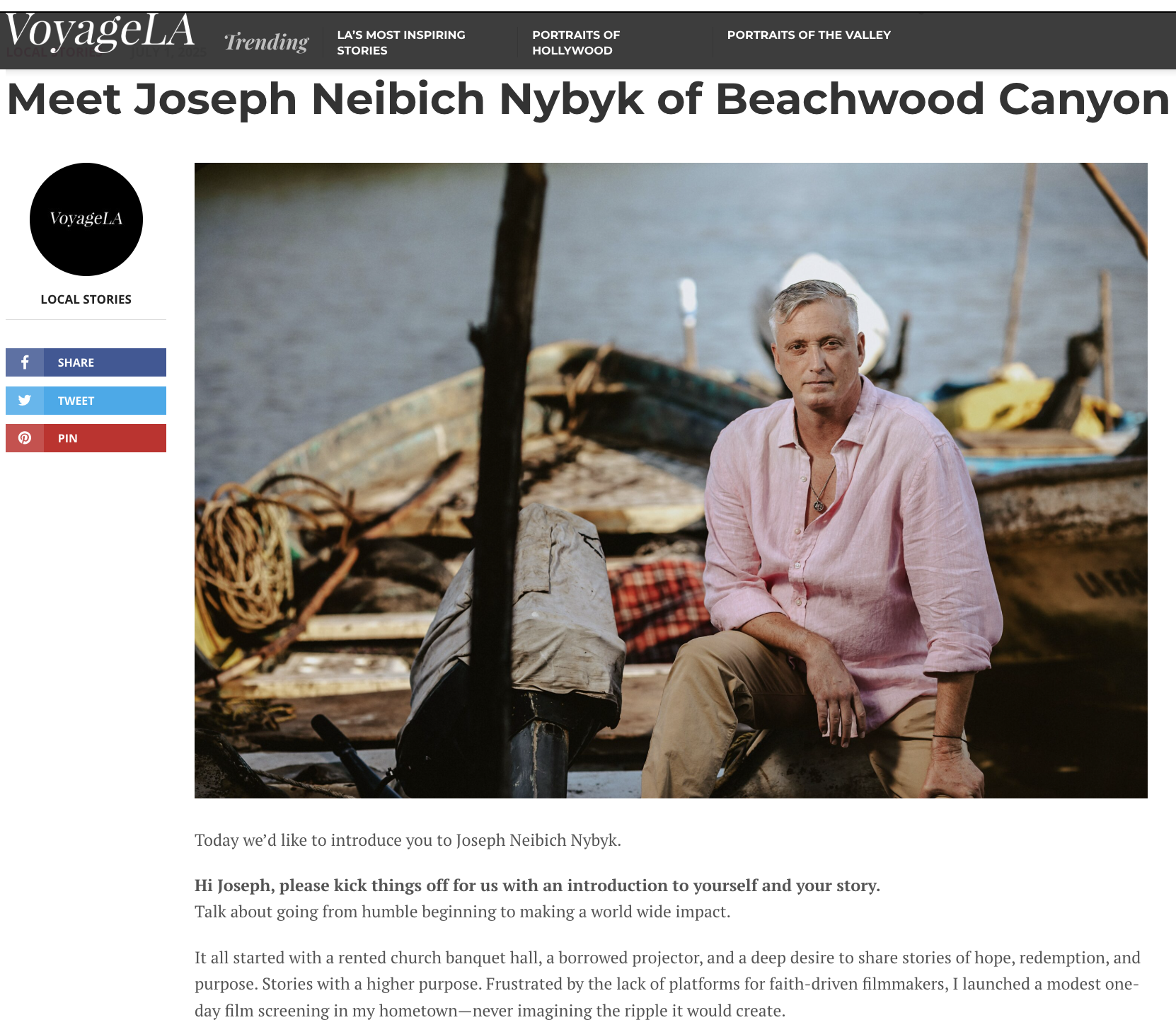 Joseph Neibich Nybyk VoyageLA